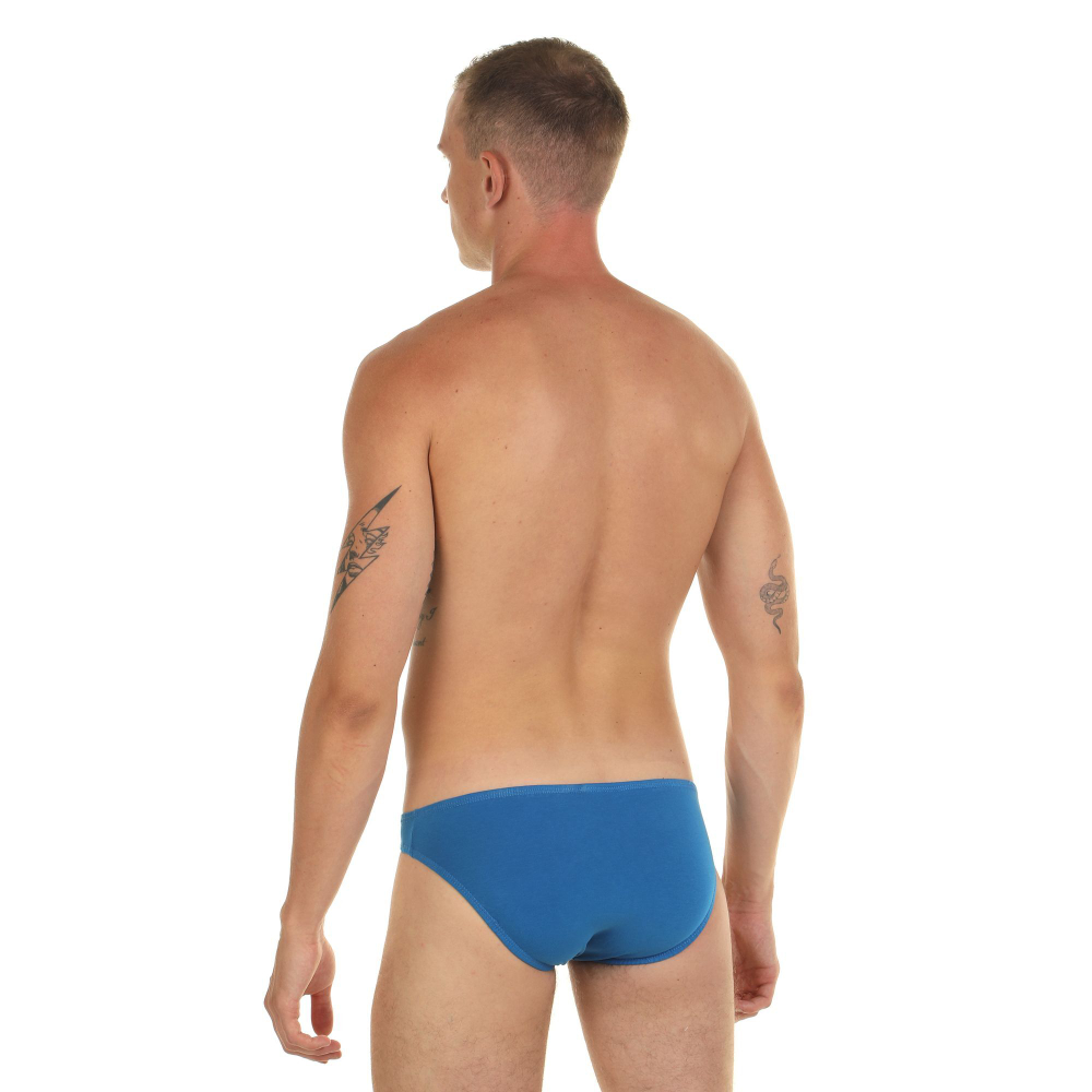 Синие мужские трусы-слипы с низкой посадкой (Размер: S) (Цвет: синий)