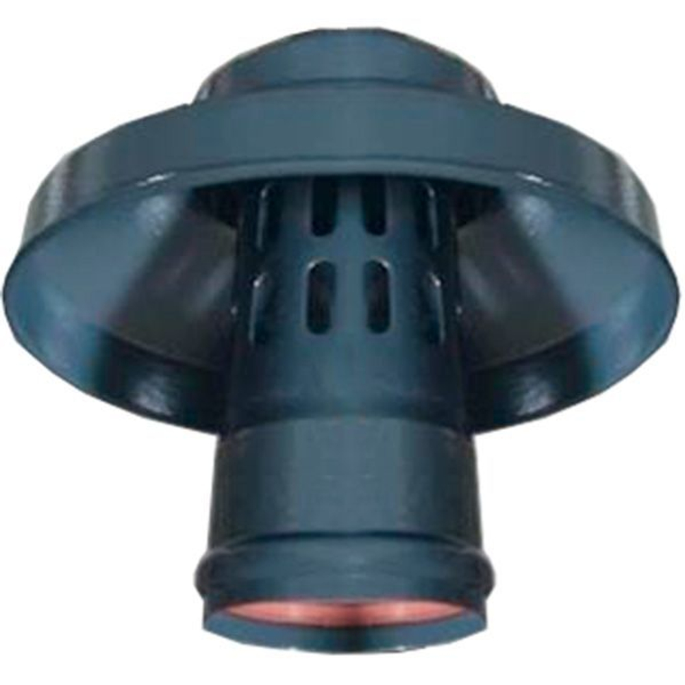 Оголовок с ветрозащитой ROMMER 80 алюминий черный (RCA-0080-010006)