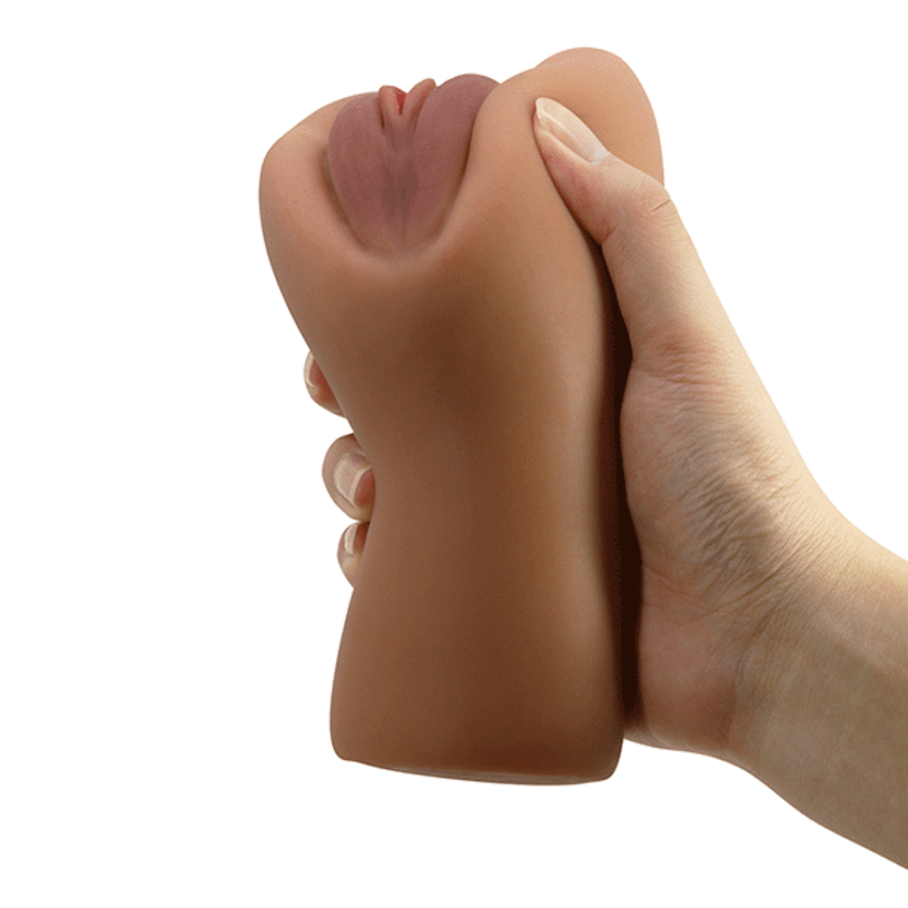 Коричневый мастурбатор-вагина 16,5см Pretty Love Crazy Bull Eliana Realistic Pussy BM-009235N-1