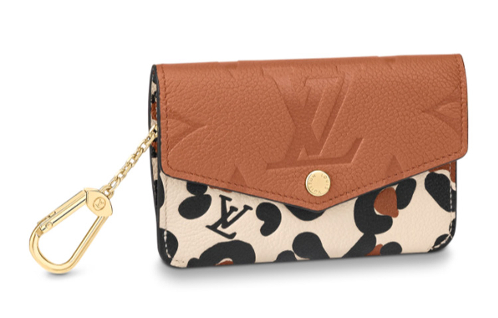 LOUIS VUITTON Key Pouch Wild At Heart Caramel