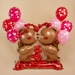 Фольгированный шар-фигура «Поцелуй мишек» AIR, 150 см