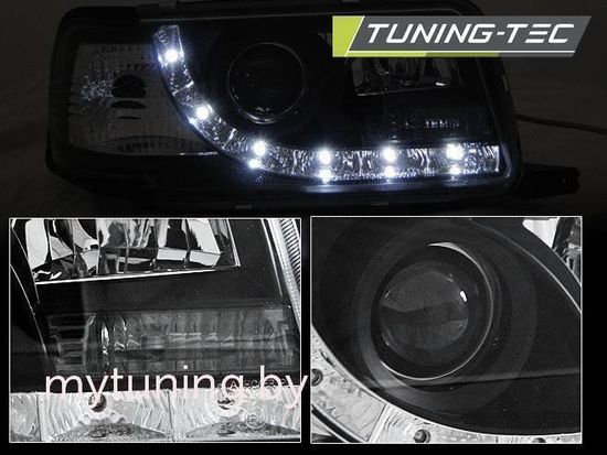 Передние фары DAYLIGHT BLACK для Audi 80 B4