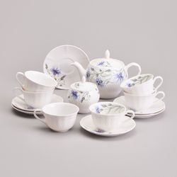 ЧАЙНЫЙ СЕРВИЗ LEFARD "ВАСИЛЬКИ" НА 6 ПЕР. 14 ПР. 800/300/250 МЛ