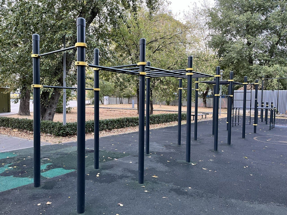 Воркаут комплекс 3 рукохода и 5 турников - Полатук