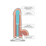 Фаллоимитатор Lovetoy F&F Best Cock 8 (22×4 см) на присоске