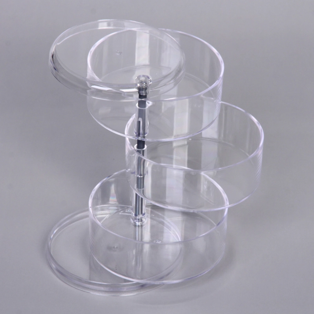 Органайзер для хранения «МАРЦИПАН», прозрачный, три отделения, 10.5*13см (упаковка коробка)