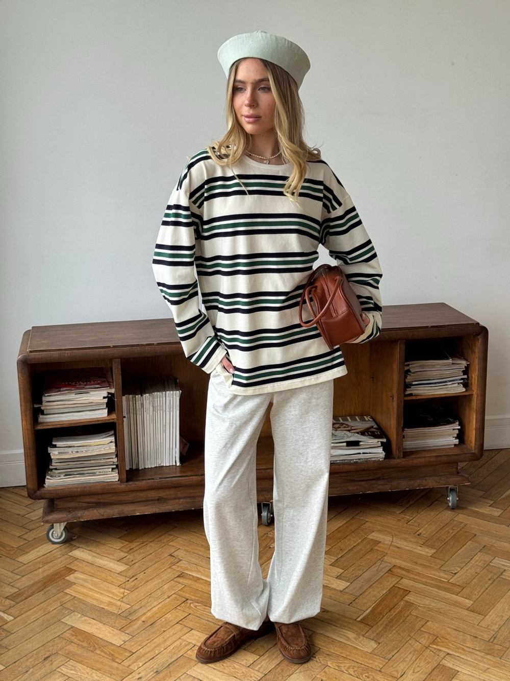 Брюки Май, Серый меланж