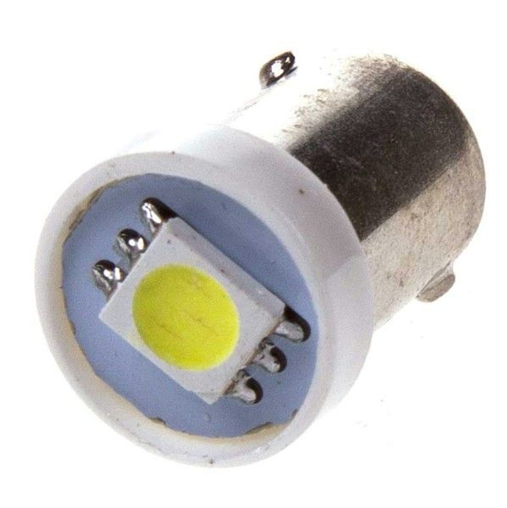 Лампа светодиодная 24V 4W металлический цоколь белый 1 SMD BA9s 10 шт. Skyway