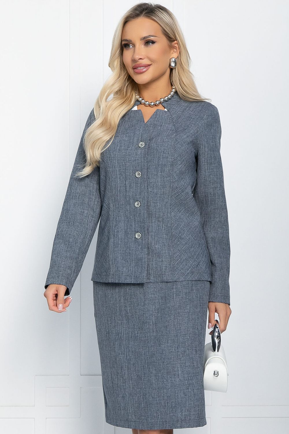 Костюм Вираж (серый меланж) К11677 LT Collection (Акция)