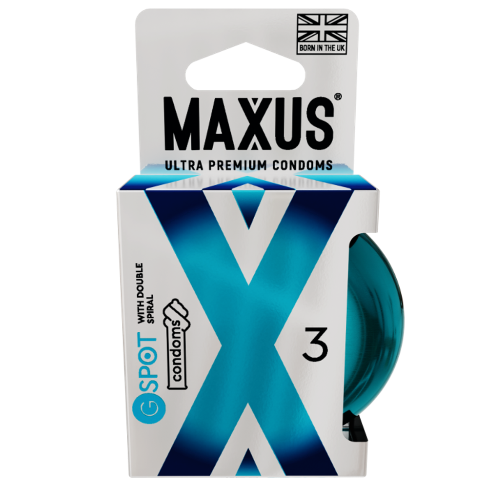 Презервативы MAXUS G spot, двойная спираль, 3 шт