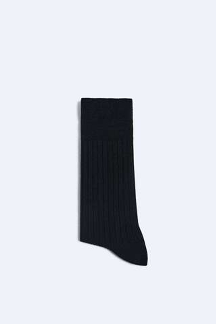 ZARA ШЕРСТЯНЫЕ НОСКИ, ЧЕРНЫЙ