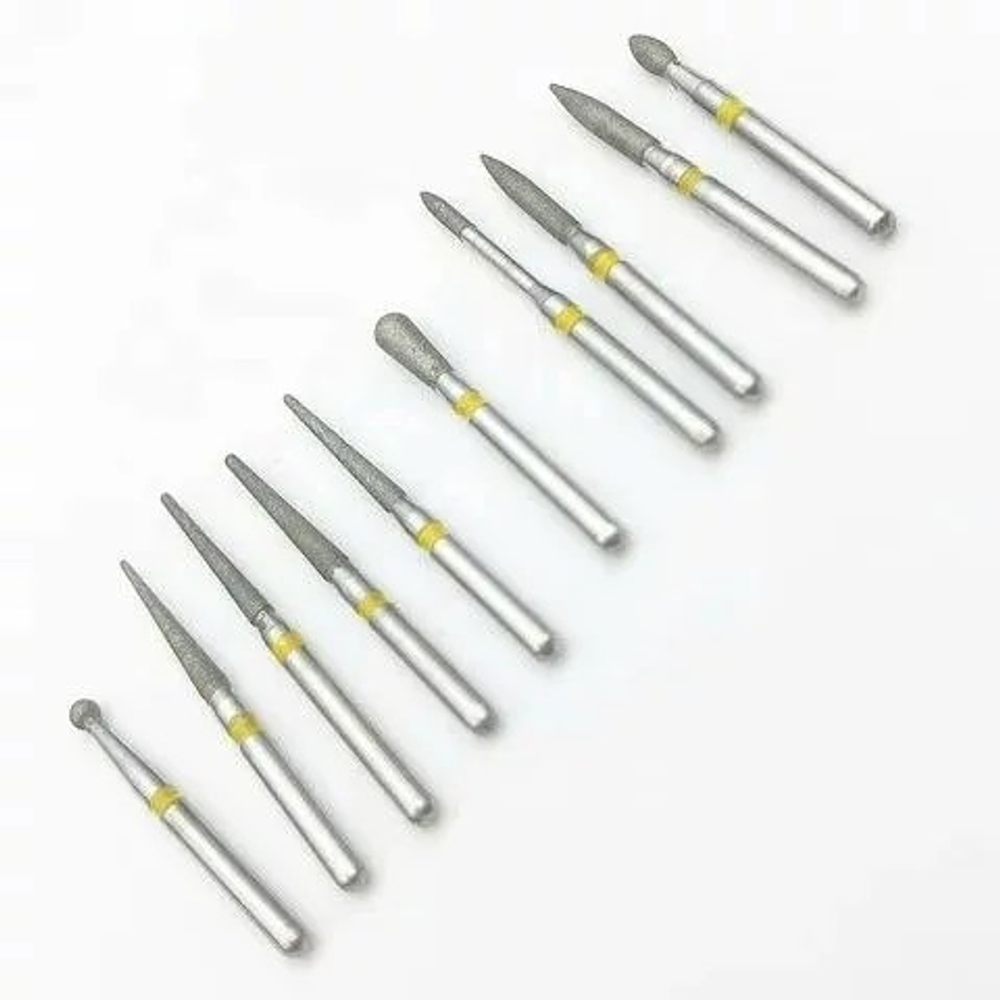 Боры стоматологические FG-105 Incidental набор алмазных боров (10 шт)