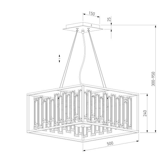 312/6 / подвесной светильник / Strotskis Smart