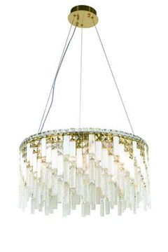 6079P/9A PLATING BRASS H+CLEAR (1) Люстра NW