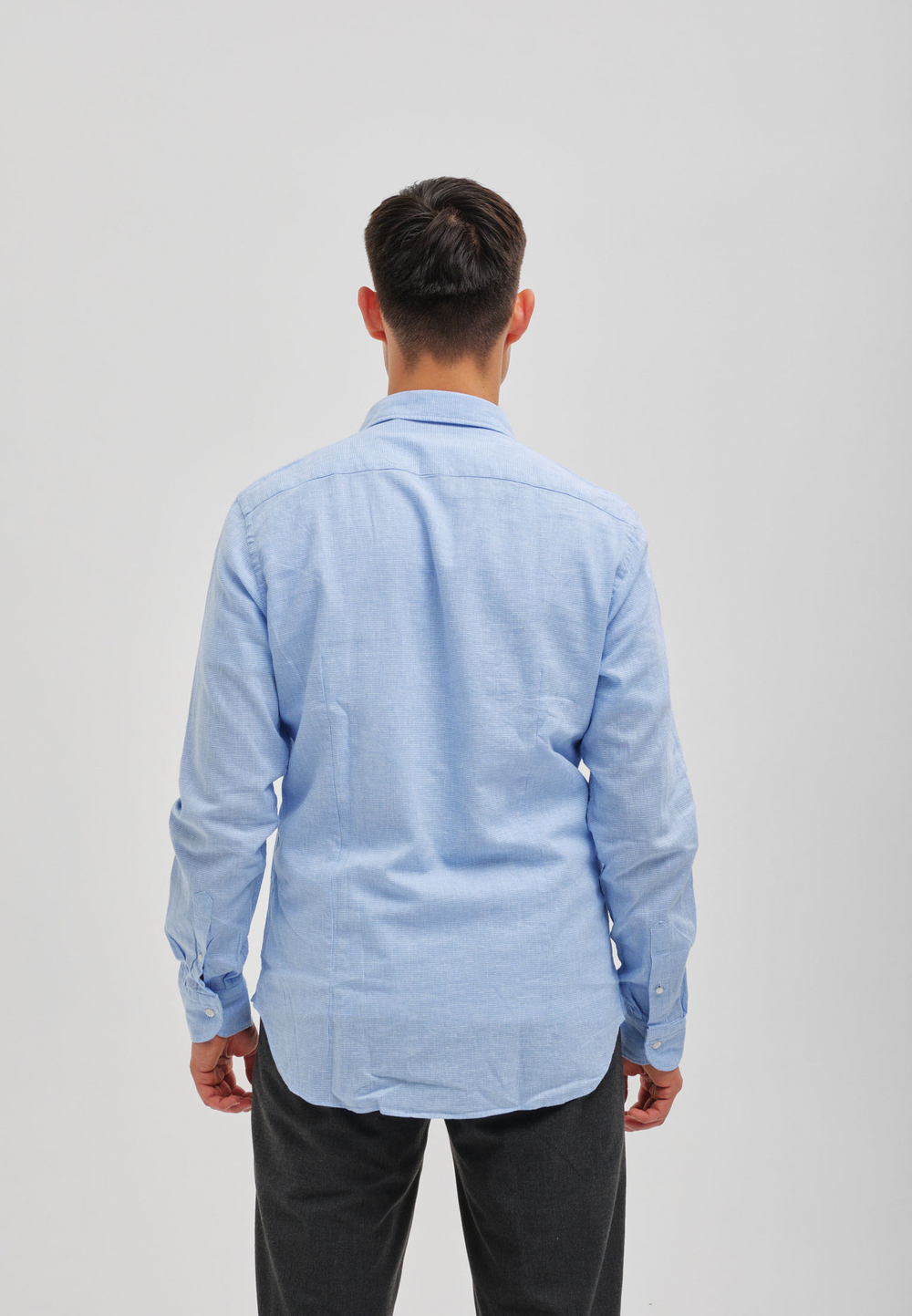Рубашка мужская Лен LIGHT BLUE