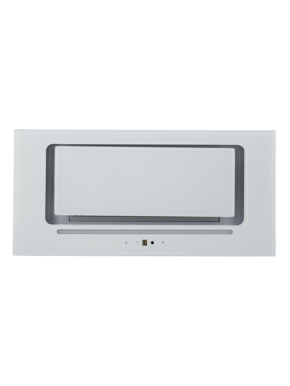 Кухонная вытяжка MACBI MC60TL 1200 м3/ч WHITE с пульт д/управления Белое стекло, полновстраиваемая