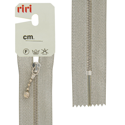 Молния металл, Ni, слайдер Kuke, на люрексной тесьме, 4 мм, неразъёмная,16 см, цвет тесьмы 3200, сер