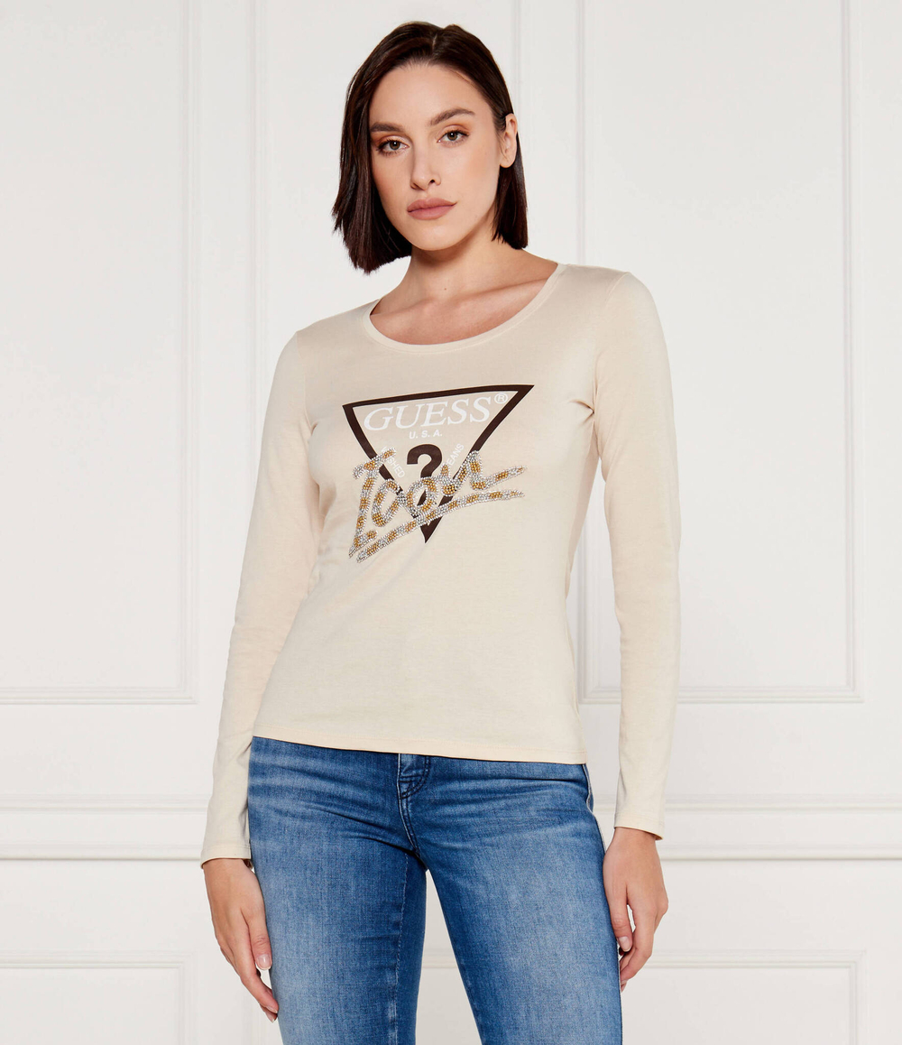 Блузка GUESS - бежевый(W4BI21 I3Z14)