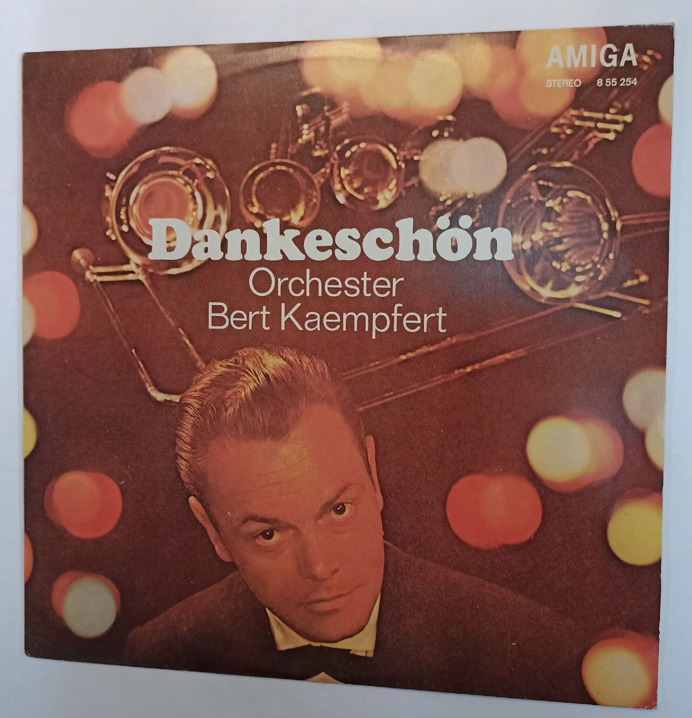 Винтажная виниловая пластинка Orchester Bert Kaempfert Оркестр Берта Кемпферта Dankeschon (ГДР 1973)