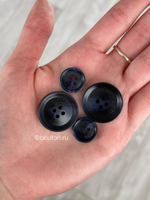 Пуговицы На Прокол МаксМ2 синие