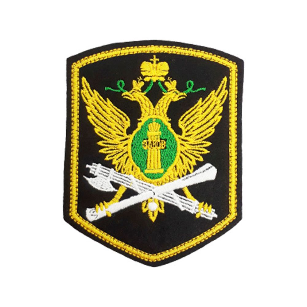 Шеврон нагрудный ВСР (олива,голубой кант)