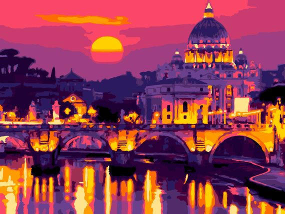 Картина по номерам "Римский закат"