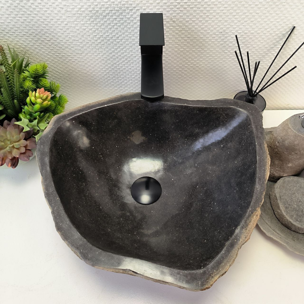 Раковина из речного камня RS-63852 (43*39*15) 0121