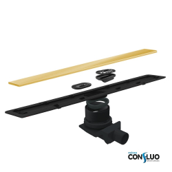 Душевой лоток Pestan Confluo Frameless Line 300 Gold