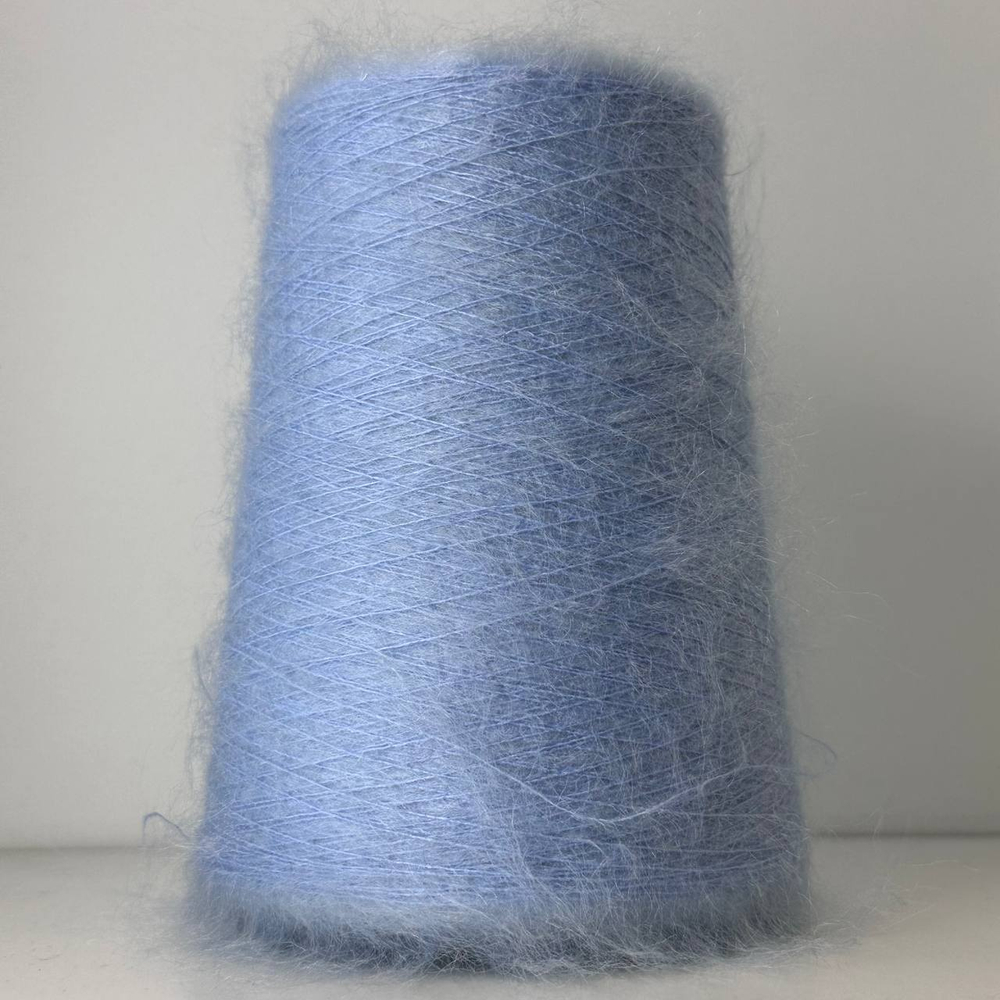 AURORA - Ilaria Calenzano; 67% кидмохер, 28% нейлон, 5% меринос; 1000м/100гр; col. 006527, цвет: голубой;