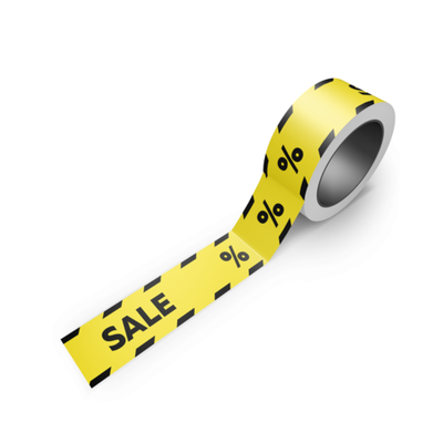 Самоклеящаяся лента "SALE" для оформления витрины, 5 метров, 75 мм, Айдентика Технолоджи