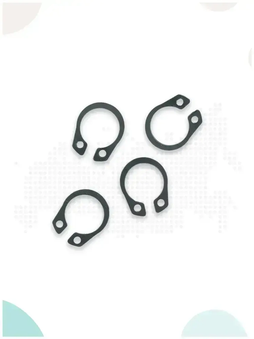 Стопорное кольцо наружное 10 мм, комплект 4шт