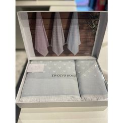 Набор полотенец Marks 2 предмета бирюза TIVOLYO HOME Турция