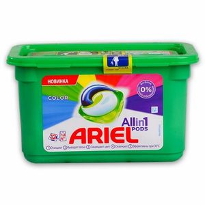 Капсулы гель автомат Ariel сolor растворимые  23,8 гр/шт 12 шт/упак