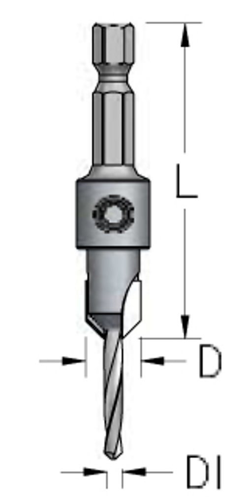 Зенковка твердосплавная коническая D9,5 сверло универсальная спираль d3,2 AS03204S