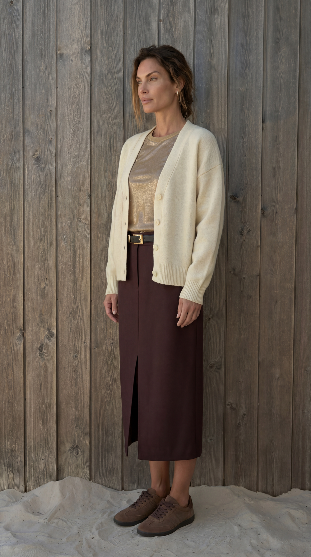 Юбка с разрезом