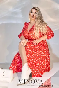 Платье 1538-красный Minova