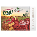 Brothers-All-Natural, Fruit Crisps, клубника, 12 пакетиков на одну порцию, 7,5 г (0,26 унции)