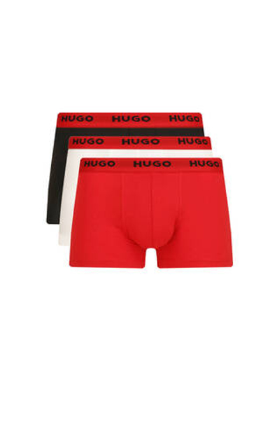 трусики-боксеры 3-pack trunk triplet pack Hugo Bodywear - черный(50469786)
