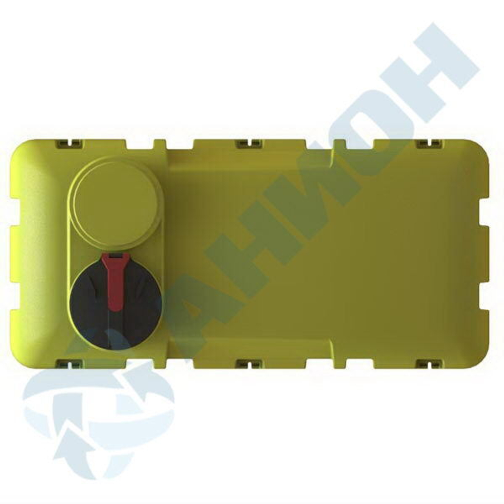 Емкость ОП3000 с откидной крышкой, горловина слева Анион 3000 л. горизонтальная (2400x1150x1730см;желтый) - арт.559560