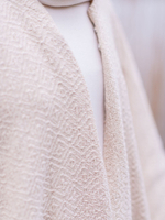 Бохо-накидка из фактурного хлопка (молоко)