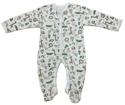 Комбинезон с закрытой ножкой на кнопках из кулирки (100% хлопок) на рост 80 см