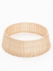 Корзина для декорирования основания елки 105*30 см., белая, натуральная, ЕлкиТорг (105-226)