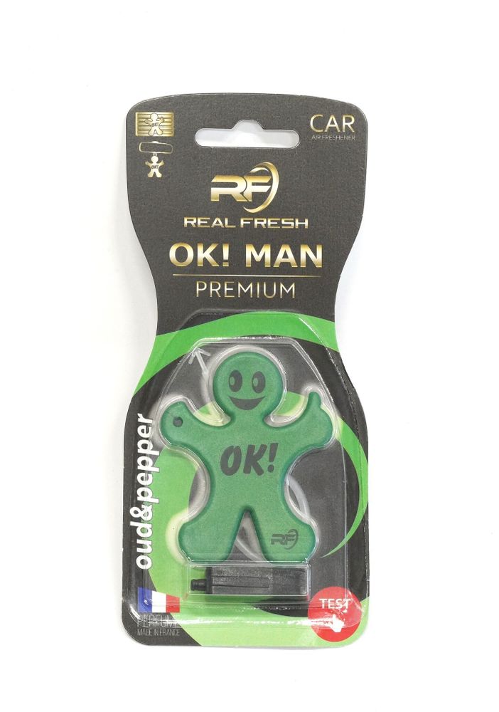 ОСВЕЖИТЕЛЬ ВОЗДУХА REAL FRESH OK! MAN PREMIUM OUD &amp; PEPPER