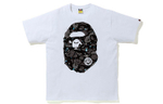 A Bathing Ape Space Camo Big Ape Head Tee белый