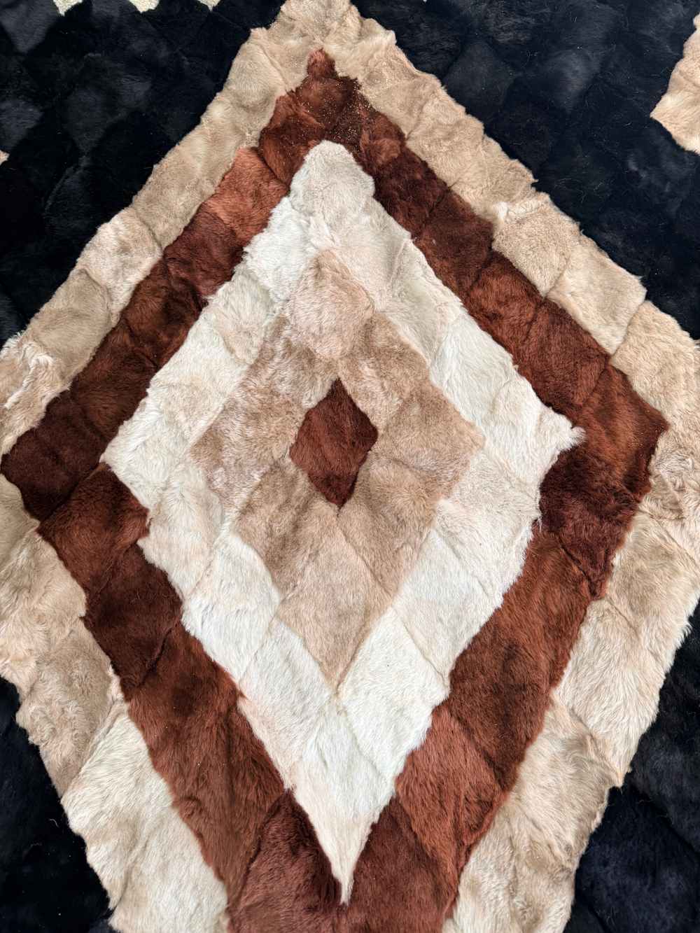 Покрывало меховое ковер из шкуры овчины