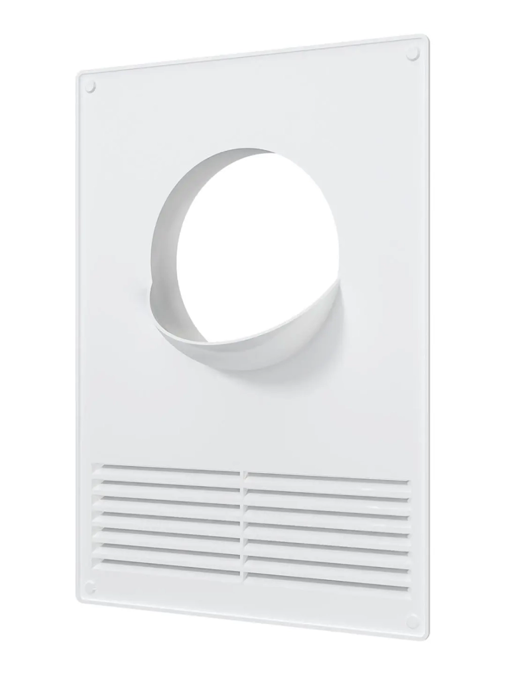 Площадка торцевая ПТПР фланец D100 решетка 180х250 пластик ERA