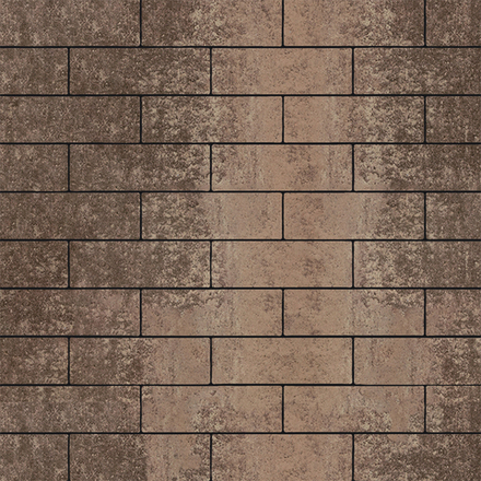 Тротуарная плитка ПРЯМОУГОЛЬНИК 300х100 мм - Листопад гладкий Хаски