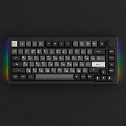 AKKO 5075B Plus Black&Sliver 3 Modes RGB Hot Swap V3 Cream Yellow Switch