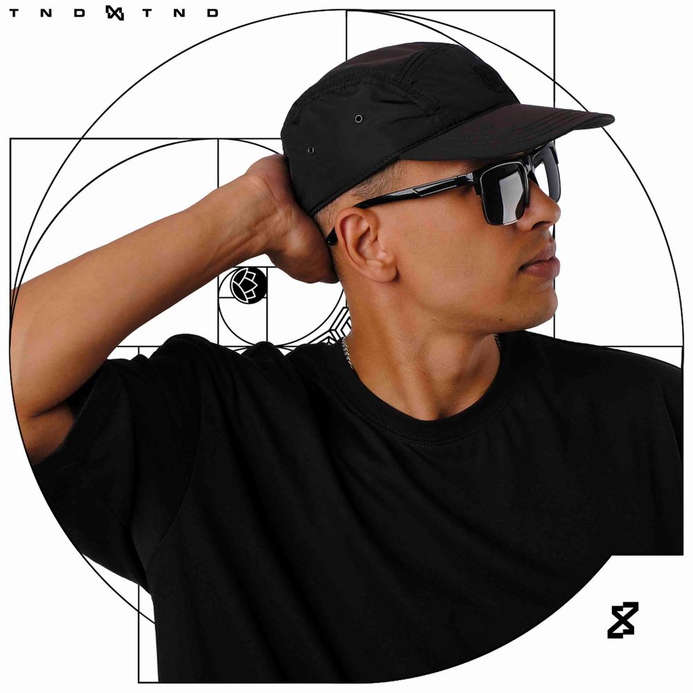 Кепка Тандем Тэндай Tandem 6-ти панельная черная