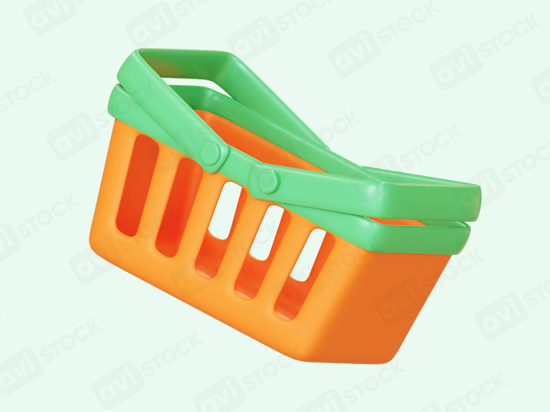 3D корзина для онлайн-шопинга